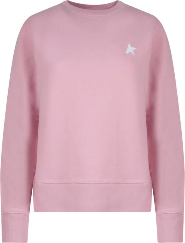 Golden Goose Iconisch Print Katoenen Sweatshirt Roze Dames