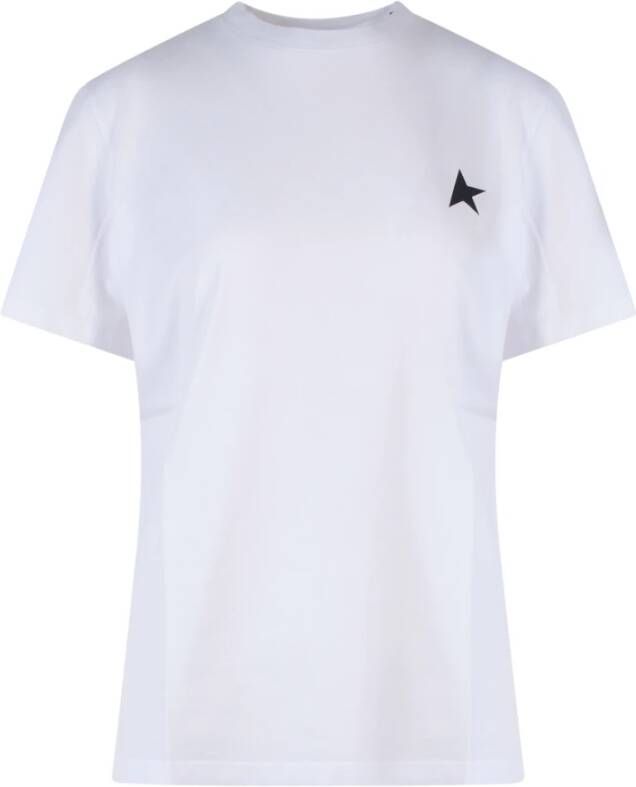 Golden Goose Iconisch Ster Katoenen T-Shirt White Dames