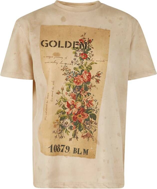 Golden Goose Journey w s t -shirt gewone oude papier Beige Dames