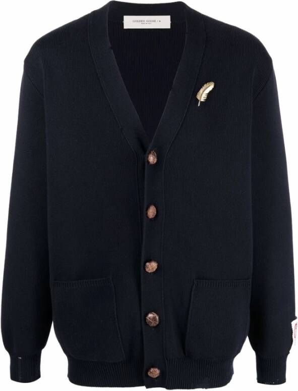 Golden Goose Cardigans Blauw Heren