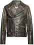 Golden Goose Zwarte Biker Jas voor Heren Stijlvol en Edgy Look Zwart Heren - Thumbnail 5