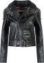 Golden Goose Leather Jackets Zwart Dames - Thumbnail 1