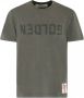 Golden Goose Logo Print T-Shirt Olijfgroen Korte Mouwen Groen Heren - Thumbnail 1
