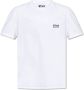 Golden Goose Veelzijdig T-shirt van 100% katoen met donkerblauw logo en maxi-ster Wit Heren - Thumbnail 1