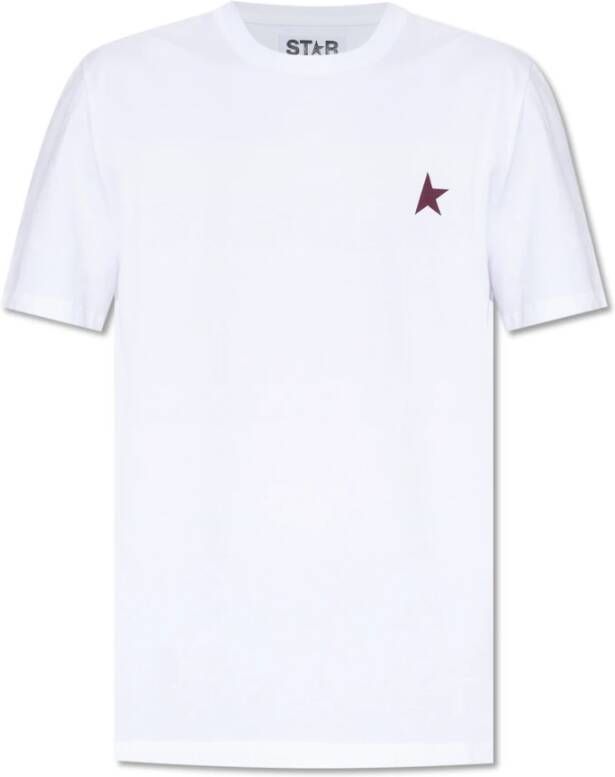 Golden Goose Star Collection Witte T-shirts en Polos White Heren