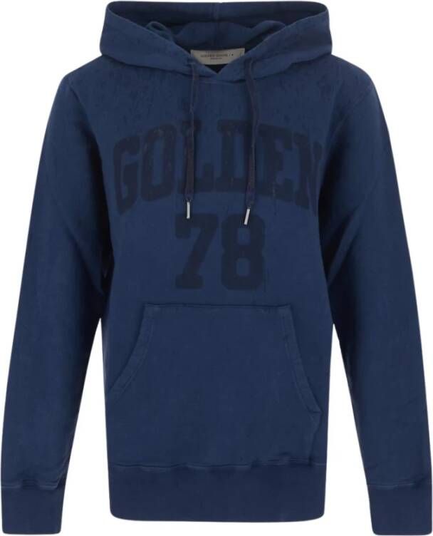 Golden Goose Regen-Effect Journey Collection Sweatshirt Blauw Heren