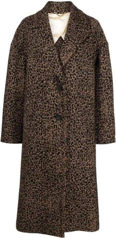 Golden Goose Single-Breasted Coats Bruin Dames