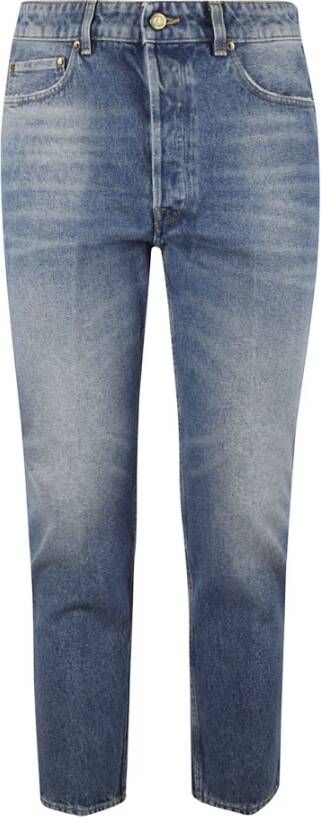 Golden Goose Slim-Fit Jeans Blauw-Groene Combinatie Blauw Heren