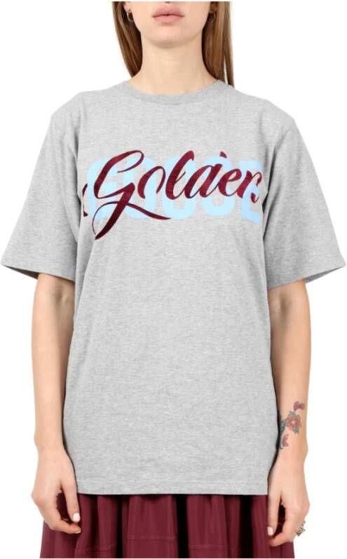 Golden Goose Sportieve Grijze Marled T-Shirt Grijs Dames