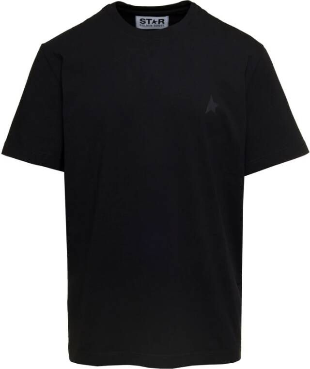 Golden Goose Star M#39`s Regular T-Shirt in Blackboard Zwart Heren