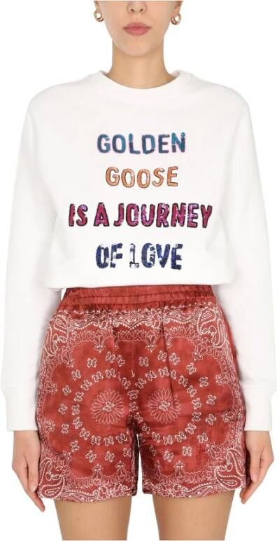 Golden Goose Sweatshirts Wit Dames