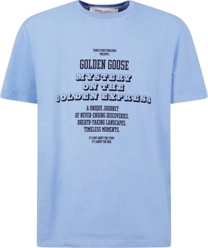 Golden Goose T-shirt Blauw Heren