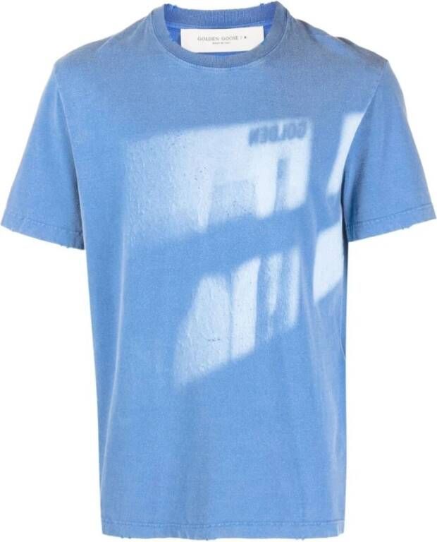 Golden Goose T-Shirts Blauw Heren
