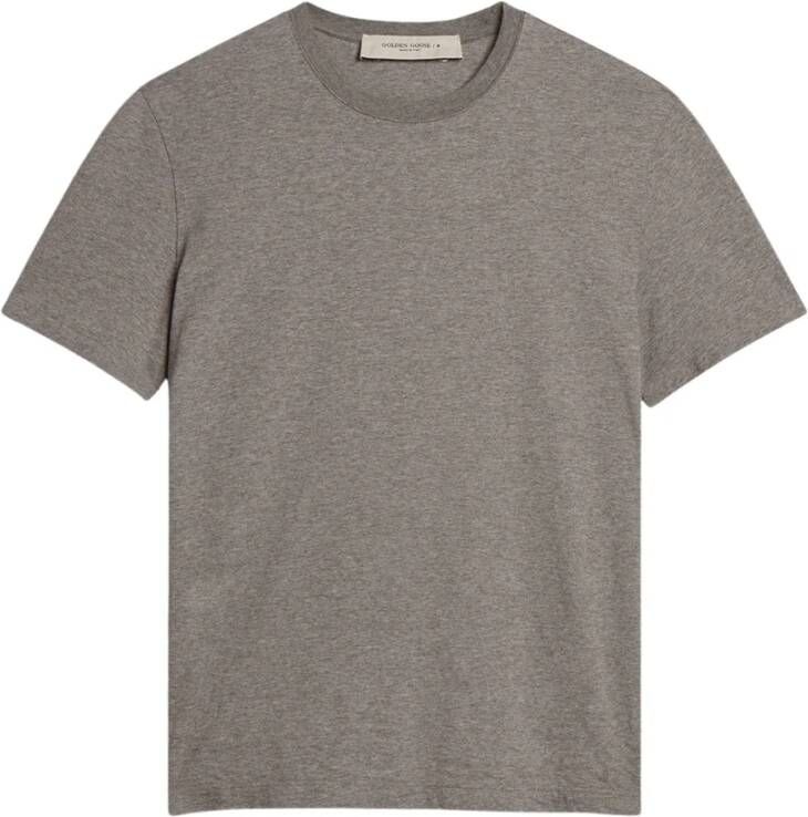 Golden Goose Manifesto Print T-Shirt Upgrade voor Mannen Grijs Heren