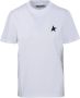 Golden Goose Katoenen Logo T-shirt met Ronde Hals White Dames - Thumbnail 4