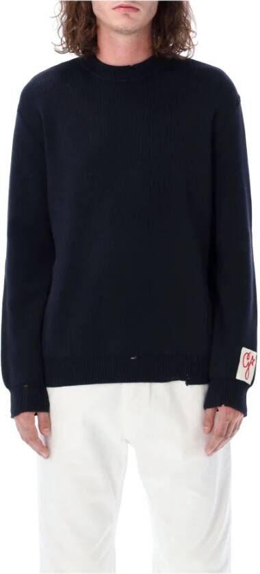 Golden Goose Truien met ronde hals Blauw Heren