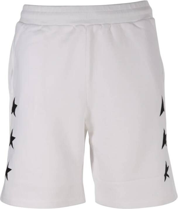 Golden Goose Vintage Witte Sterrenshorts White Heren