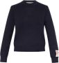 Golden Goose Gescheurde Gebreide Ronde Hals Trui Blauw Dames - Thumbnail 1