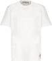Golden Goose Versleten Katoenen Jersey T-shirts en Polos White Heren - Thumbnail 1