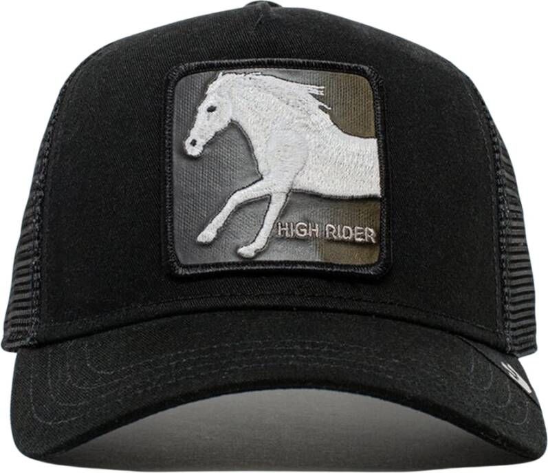 Goorin Bros Black Pet White Horse High Rider Zwart Heren