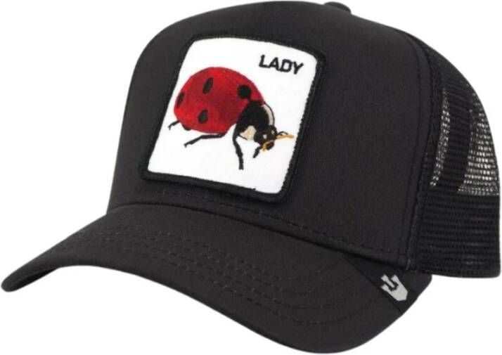 Goorin Bros Lady Bug Baseball Cap Mesh Inzetstuk Patroon Zwart Dames