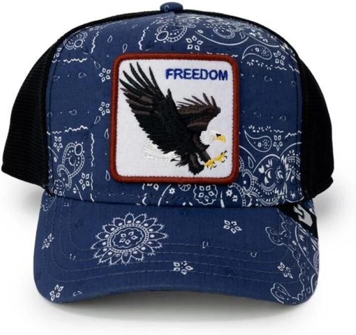 Goorin Bros Blauwe Eagle Trucker Cap Bandana Stijl Blue Heren - Foto 4