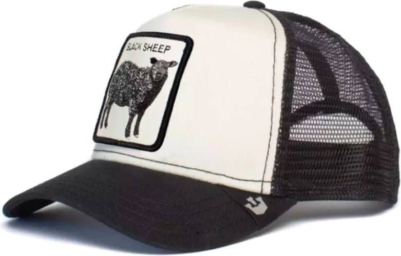 Goorin Bros Zwarte Schaap Stijlvolle Caps White Unisex