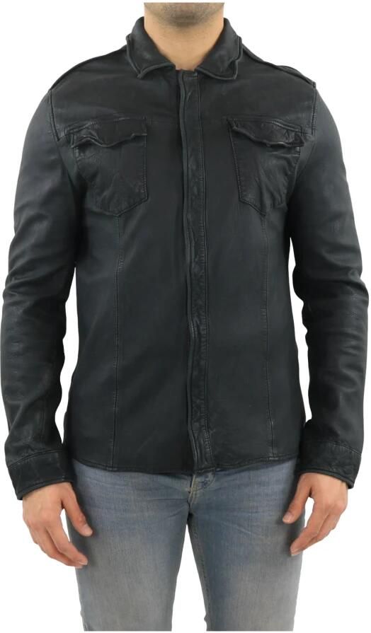 GOOSECRAFT Heren Overhemden Shirt076 Zwart - Foto 6