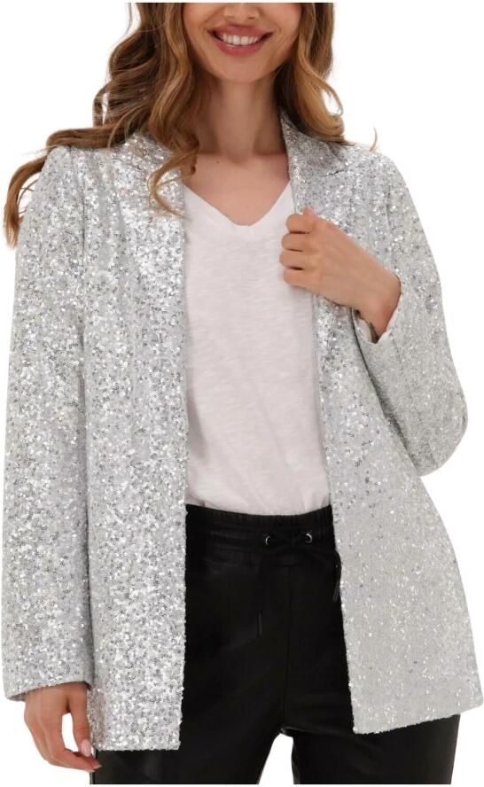 GOOSECRAFT Dames Blazers Bowie Sequine Blazer Zilver - Foto 6