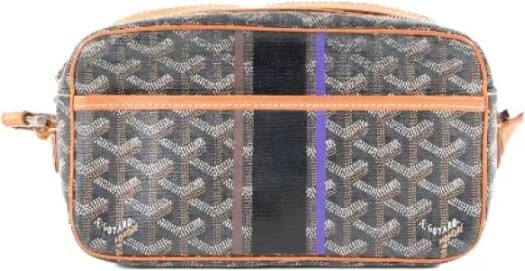 Goyard Vintage Cap Vert PM Bruine Canvas Schoudertas Bruin Dames