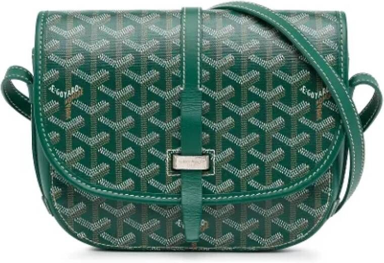 Goyard Vintage Pre-owned Canvas shoulder-bags Groen Dames
