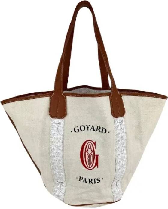 Goyard Vintage Pre-owned Canvas totes Wit Dames