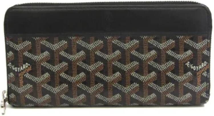 Goyard Vintage Pre-owned Canvas wallets Bruin Dames