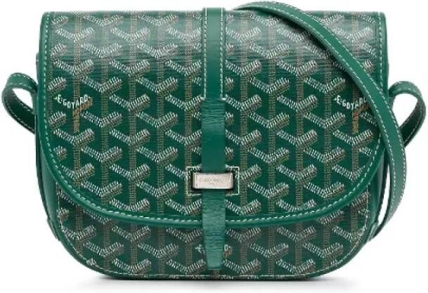 Goyard Vintage Pre-owned Fabric crossbody-bags Groen Dames