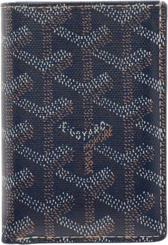 Goyard Vintage Pre-owned Leather wallets Blauw Dames