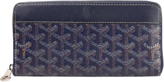 Goyard Vintage Pre -owned Matignon Wallet Blauw Dames