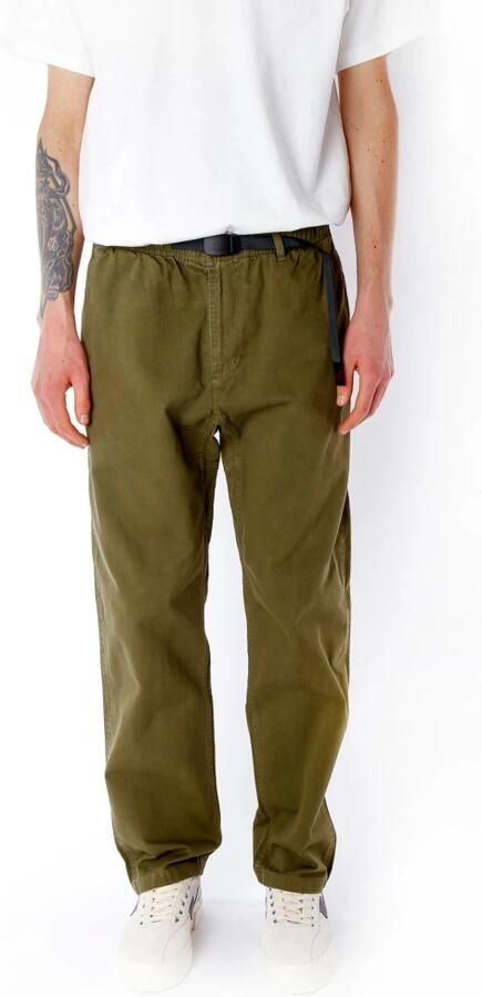 Gramicci Katoenen Twill Broek met Gesp Green Heren - Foto 10