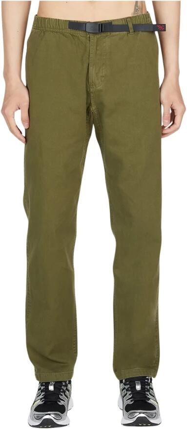 Gramicci Katoenen Twill Broek met Gesp Green Heren