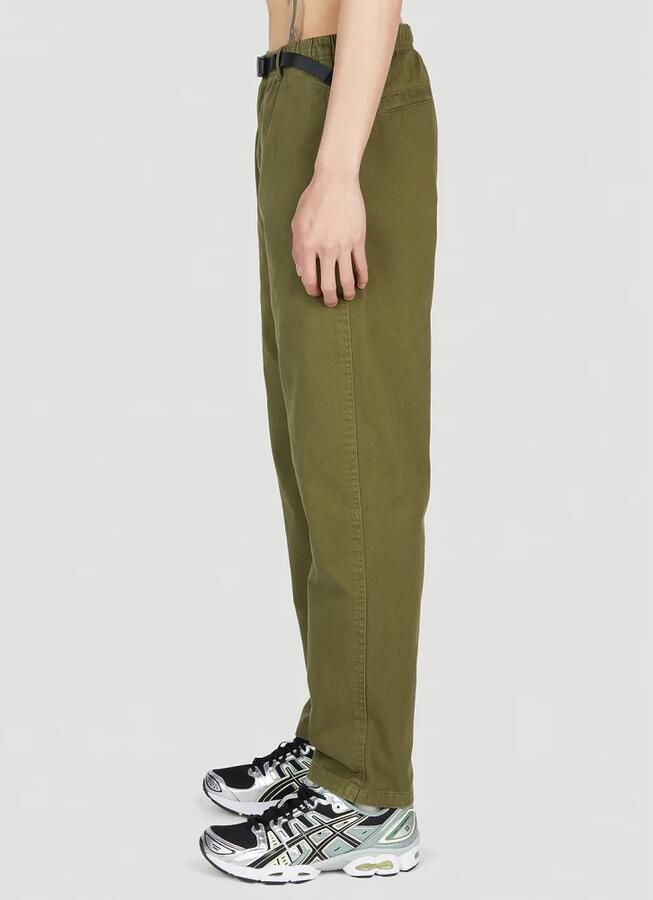 Gramicci Katoenen Twill Broek met Gesp Green Heren - Foto 5