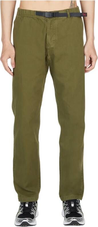Gramicci Katoenen Twill Broek met Gesp Green Heren