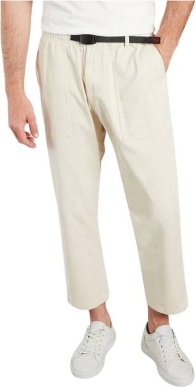 Gramicci Losse taps toelopende broek in biologisch katoen Beige Heren