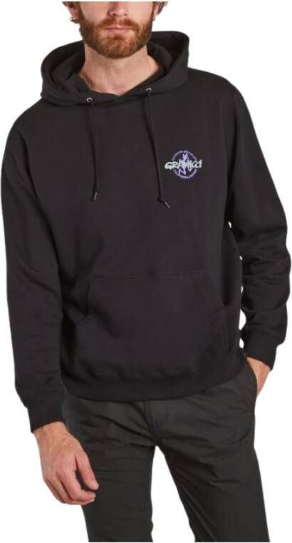 Gramicci Rennende man katoen hoodie Zwart Heren