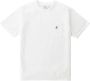 Gramicci Katoenen T-Shirt met Logo Borduursel White Heren - Thumbnail 1
