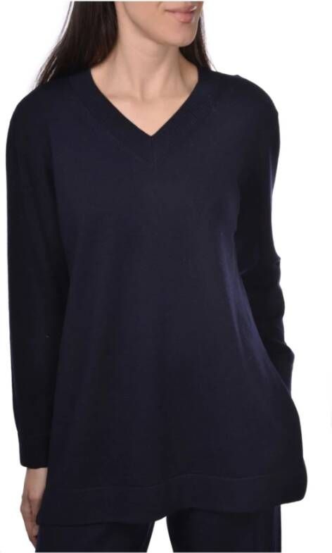 Gran Sasso 598 Pullover Stijlvol en Comfortabel Blauw Dames