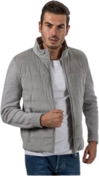 Gran Sasso Bi-materiaal jas Grijs Heren