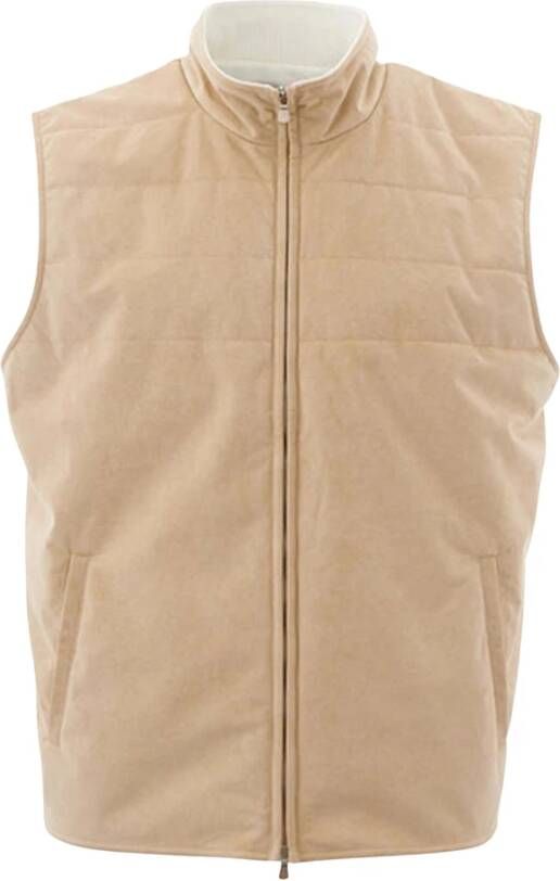Gran Sasso Bodywarmer Beige 57101 55005 010 Beige Heren