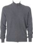 Gran Sasso Cardigan Zip Grijs Heren - Thumbnail 1