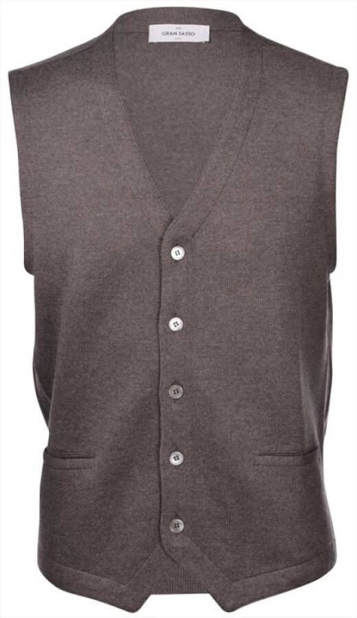 Gran Sasso Cardigans Bruin Heren
