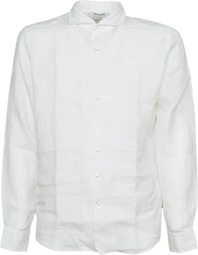 Gran Sasso Casual Shirts White Heren