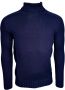 Gran Sasso Rainwool Turtleneck Trui Blue Heren - Thumbnail 1